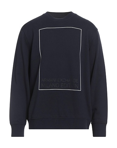 ARMANI EXCHANGE Felpa Blu notte 100% Cotone