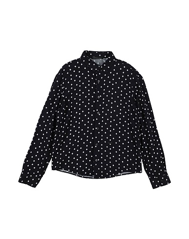 DANIELE ALESSANDRINI Patterned shirt Black 100% Viscose