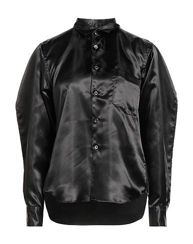 COMME des GARÇONS Solid colour shirts & blouses BLACK Black 100% Polyester
