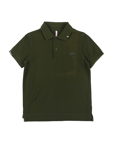 SUN 68 Polo shirt Military green 100% Cotton