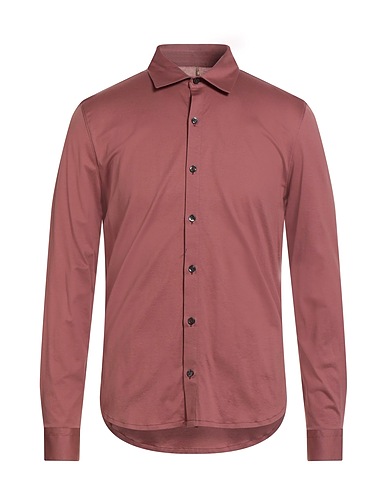 MESSAGERIE Camicia tinta unita PATRIZIO PISCAGLIA Rosa antico 100% Cotone Makò