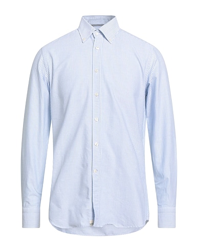 TINTORIA MATTEI 954 Striped shirt Light blue 100% Cotton