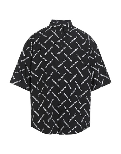 BALENCIAGA Patterned shirt Black 100% Cotton