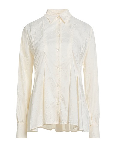 HIGH Solid colour shirts & blouses TECH Ivory 100% Polyester