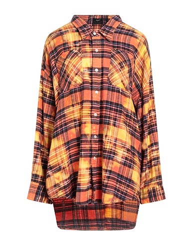 R13 Checked shirt Apricot 100% Cotton