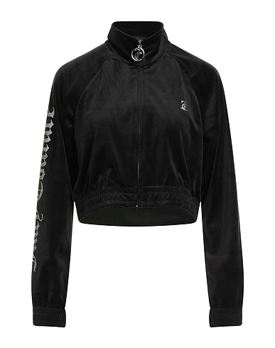 JUICY COUTURE Sweatshirt Black 95% Polyester, 5% Elastane