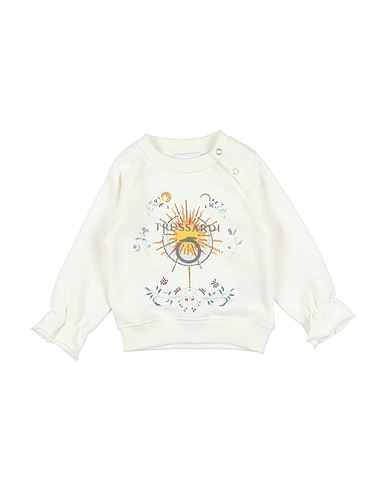 TRUSSARDI JUNIOR Felpa Off white 95% Cotone, 5% Elastan