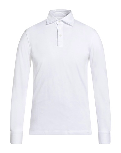 LUIGI BORRELLI NAPOLI Polo shirt White 100% Cotton
