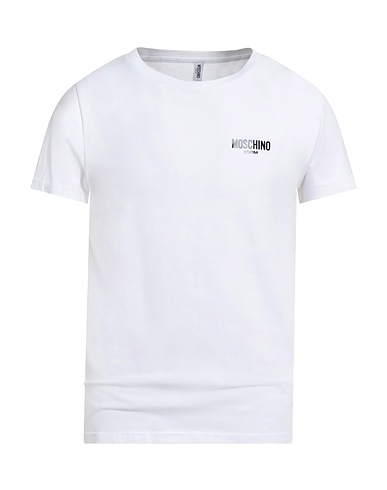 MOSCHINO T-shirt SWIM White 94% Cotton, 6% Elastane