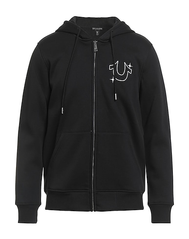 TRUE RELIGION Hooded sweatshirt Black 60% Cotton, 40% Polyester