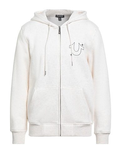 TRUE RELIGION Hooded sweatshirt Off white 60% Cotton, 40% Polyester