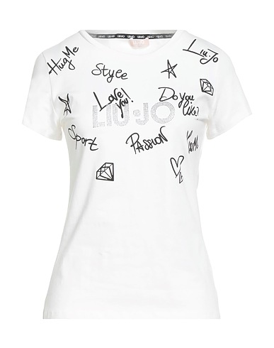 LIU •JO T-shirt White 95% Cotton, 5% Elastane