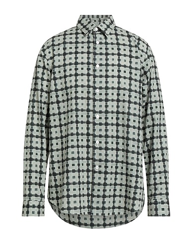 CORNELIANI Checked shirt Dark green 100% Cotton