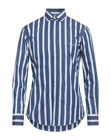 FERRAGAMO Striped shirt Navy 100% Cotton
