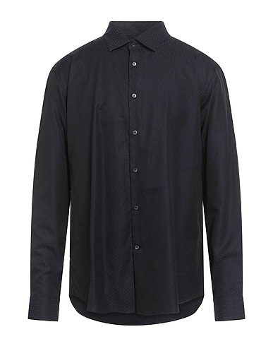 FERRAGAMO Patterned shirt Midnight blue 100% Cotton