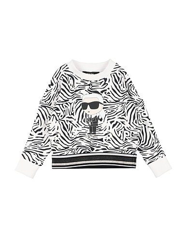KARL LAGERFELD Sweatshirt White 50% Polyester, 45% Cotton, 5% Elastane