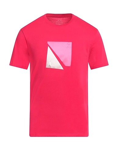 ARMANI EXCHANGE T-shirt Fuchsia 100% Cotton