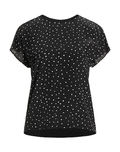 MAX MARA STUDIO T-shirt Black 100% Silk, Cotton