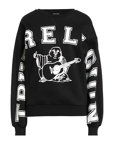 TRUE RELIGION Sweatshirt Black 60% Cotton, 40% Polyester