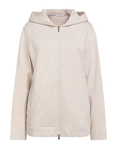PESERICO Hooded sweatshirt Beige 90% Cotton, 10% Nylon