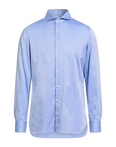 LUIGI BORRELLI NAPOLI Chemise de couleur unie 100% Coton