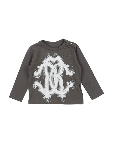 ROBERTO CAVALLI T-shirt Grey 94% Cotton, 6% Elastane