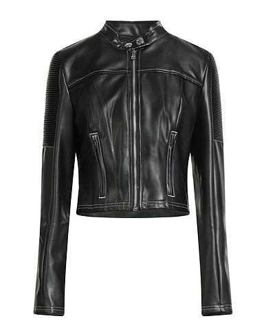 TRUE RELIGION Biker jacket Black 100% Polyurethane