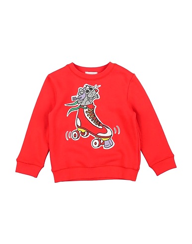 STELLA McCARTNEY KIDS Sweatshirt Tomato red 100% Cotton, Elastane