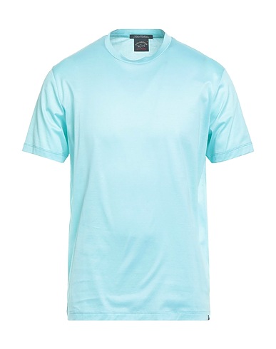 PAUL & SHARK Basic T-shirt Sky blue 100% Cotton