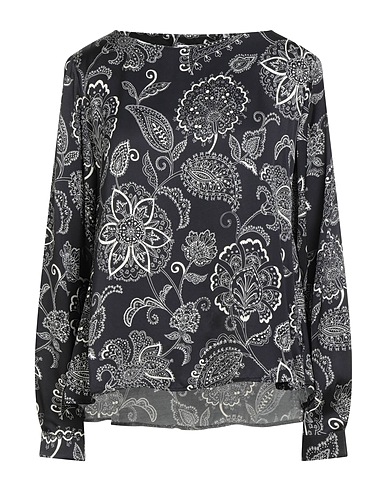 ROBERT FRIEDMAN Camicie  e bluse fantasia Nero 100% Viscosa