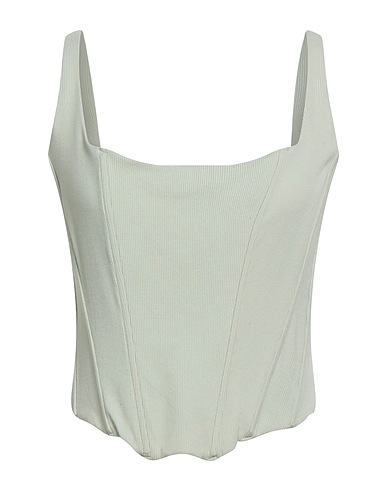 GUESS Bustier Light green 94% Organic cotton, 6% Elastane