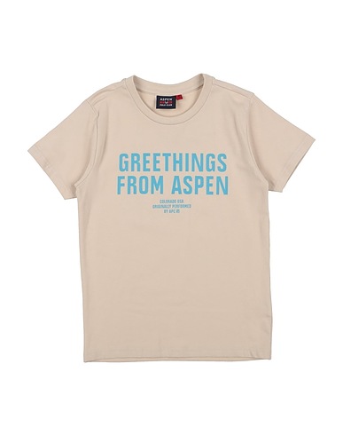 ASPEN POLO CLUB T-shirt Cream 95% Cotton, 5% Elastane