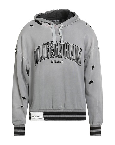 DOLCE&GABBANA Hooded track jacket 100% Cotton