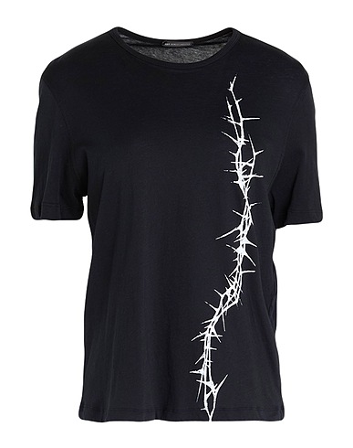 ANN DEMEULEMEESTER Ｔシャツ ブラック コットン 100%