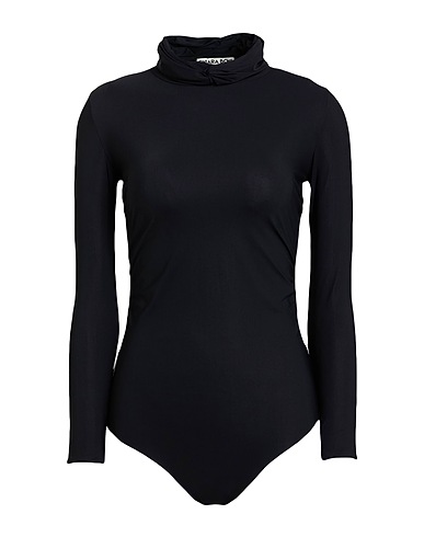 CHIARA BONI LA PETITE ROBE TOPWEAR Nero 75% Poliammide, 25% Elastan