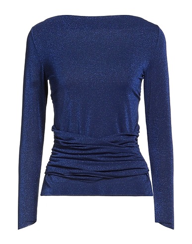 CHIARA BONI LA PETITE ROBE Top Blue 42% Polyamide, 40% Viscose, 10% Elastane, 8% Polyester