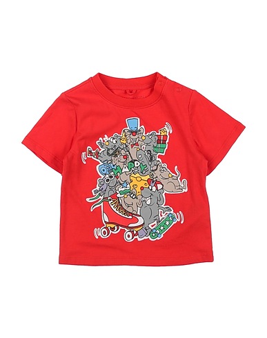 STELLA McCARTNEY KIDS T-shirt Tomato red 100% Cotton