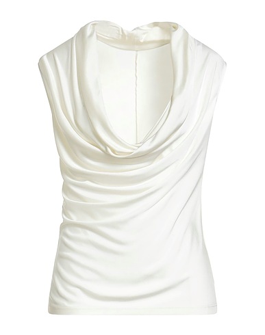 HELMUT LANG Top Ivory 100% Viscose