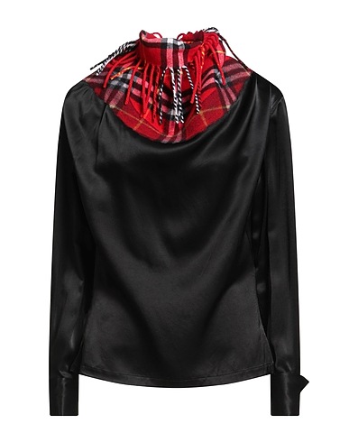 BURBERRY Top Black 100% Viscose, Wool, Paper