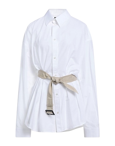 BALENCIAGA Shirts White 100% Cotton, Polyester