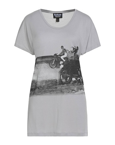 BARBOUR T-shirt INTERNATIONAL Grey 67% Lyocell, 33% Cotton