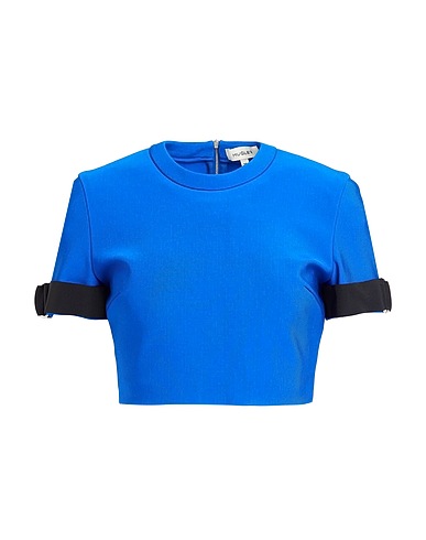 MUGLER Top Bright blue 86% Viscose, 10% Polyamide, 4% Elastane