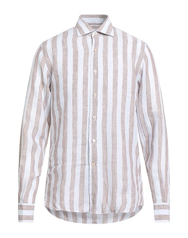 ALESSANDRO GHERARDI Linen shirt Light grey 100% Linen