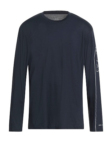 ARMANI EXCHANGE T-shirt Navy blue 100% Cotton