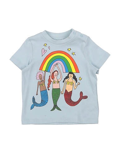 STELLA McCARTNEY KIDS T-shirt Sky blue 92% Cotton, 8% Elastane