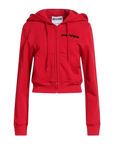 MOSCHINO Felpa COUTURE Rosso 100% Cotone