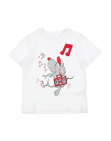 STELLA McCARTNEY KIDS T-Shirt Weiß 100% Baumwolle, Elastan