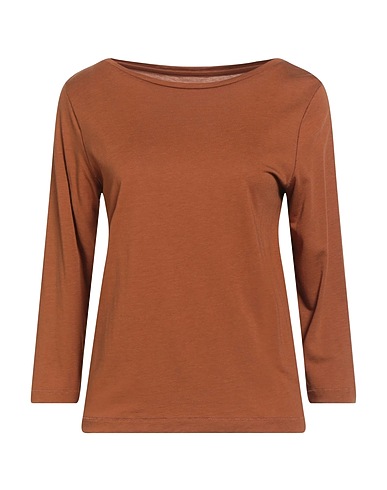 MAJESTIC FILATURES Basic T-Shirt Camel 67% Lyocell, 33% Organic cotton