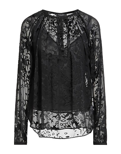 RAG & BONE Top Black 55% Silk, 45% Viscose