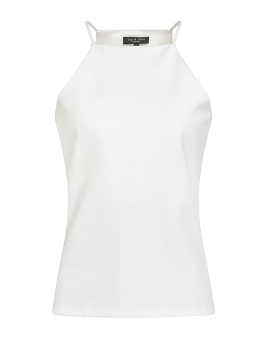 RAG & BONE Top Cream 66% Viscose, 30% Polyamide, 4% Elastane